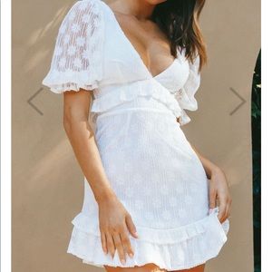 Selfie Leslie White Dress size medium
